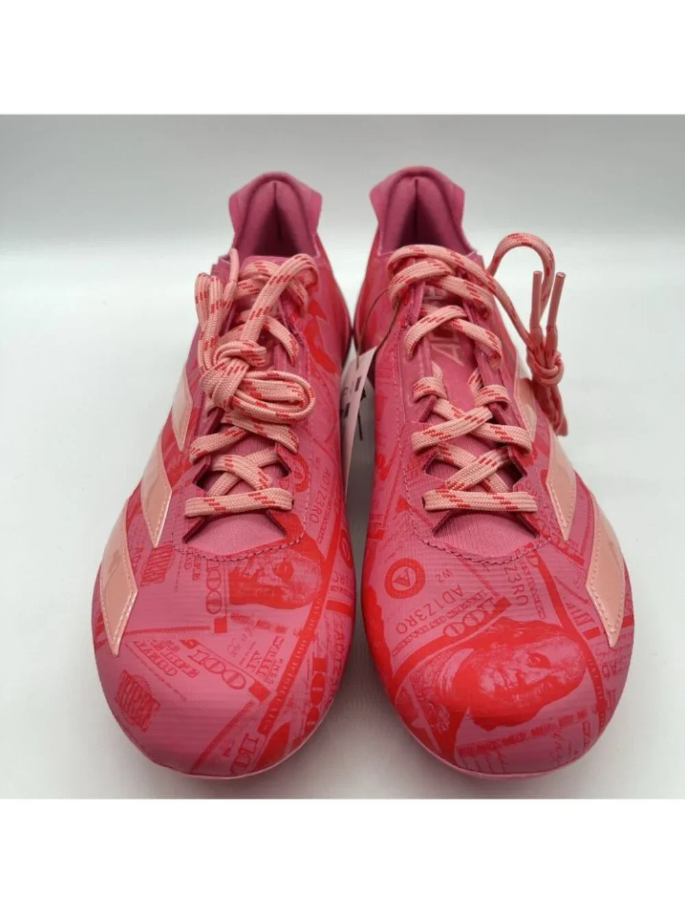 adidas Adizero Electric II 2 Currency Football Cleats Pink Mens Size 8.5 JQ3979